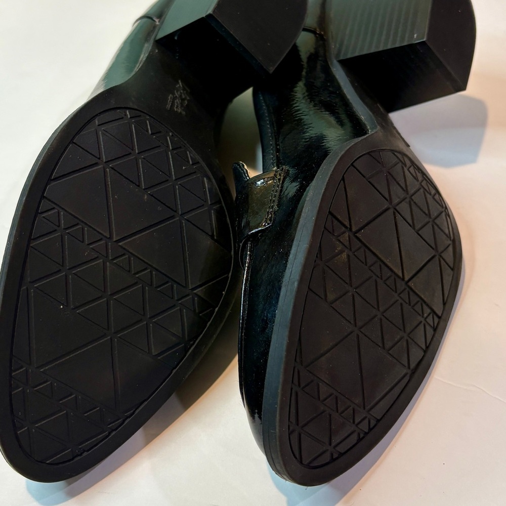 Life Stride BLK Patent Penny Loafers Comfort Work Career Teacher Shoes Like New - Picture 10 of 10